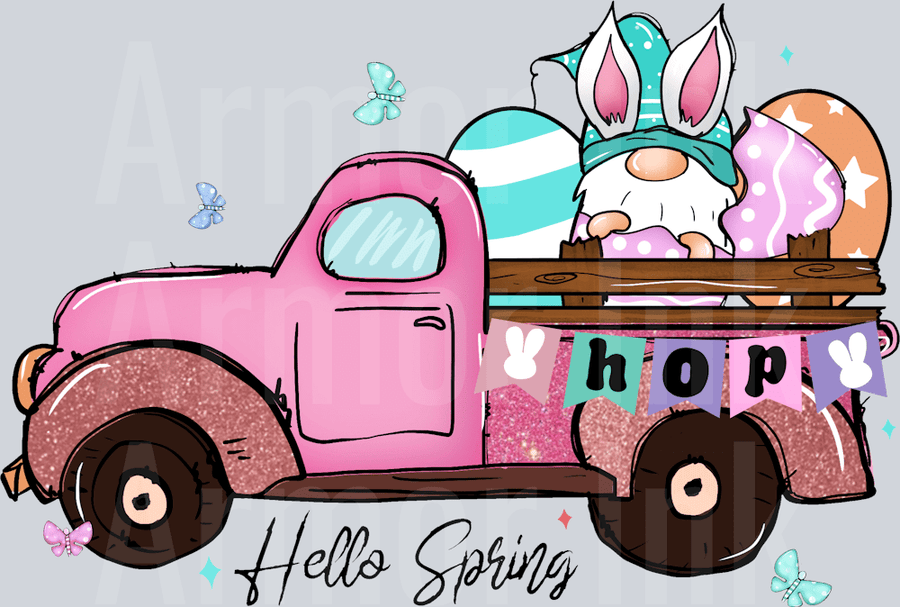 Hello Spring DTF transfer
