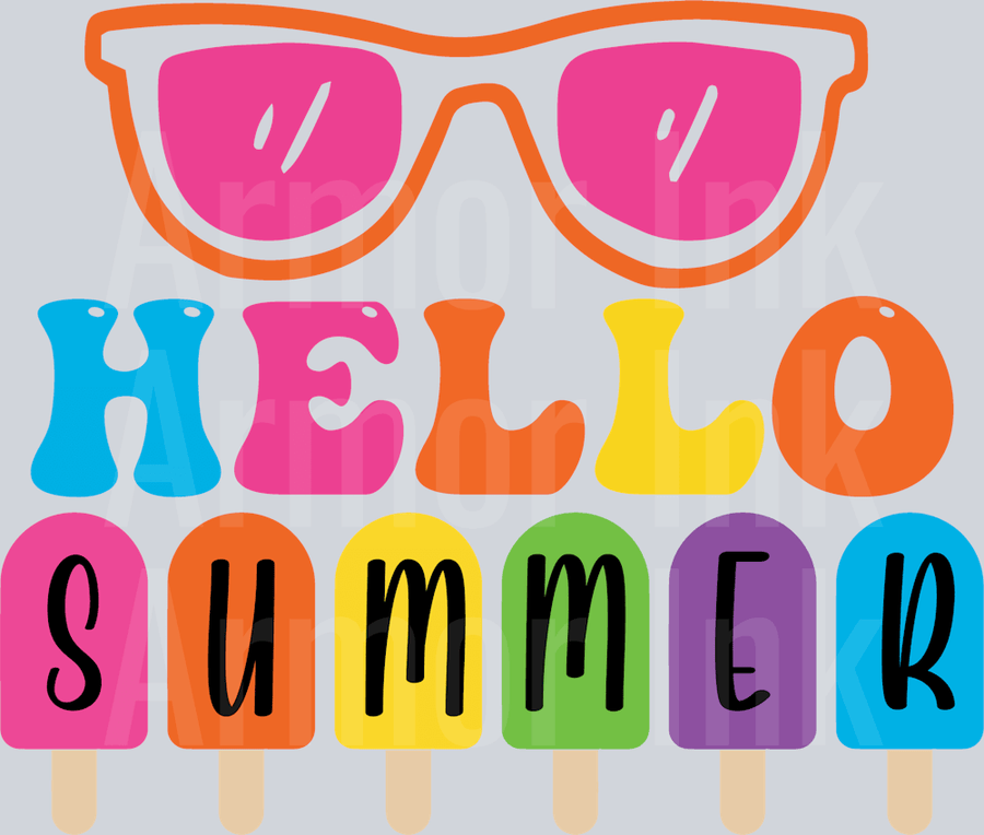 Hello Summer DTF transfer