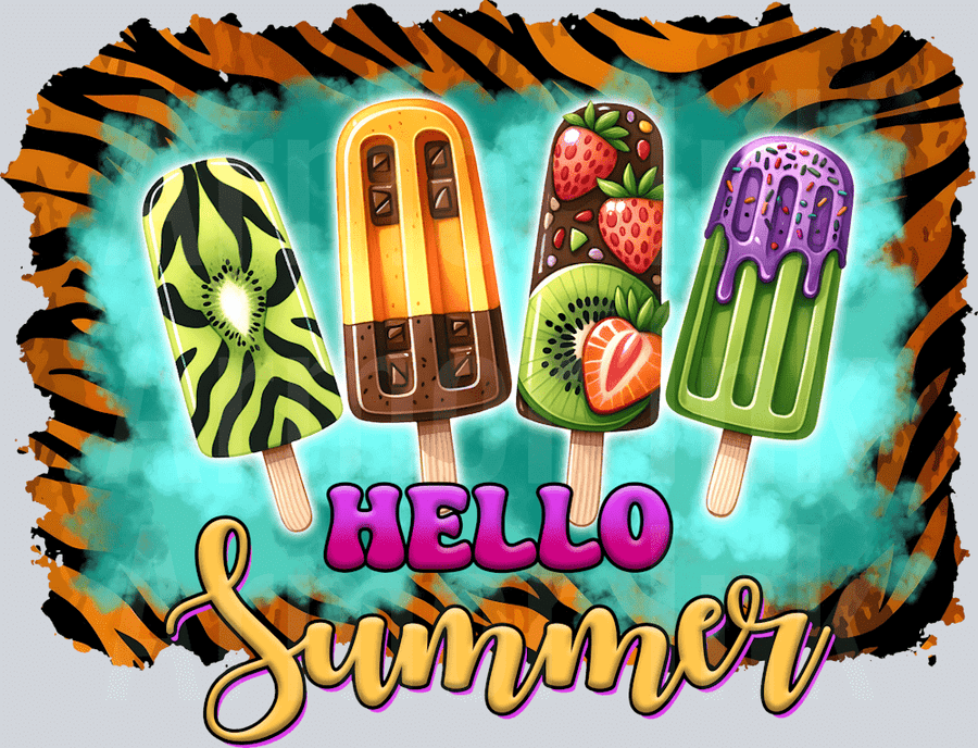 Hello Summer DTF transfer
