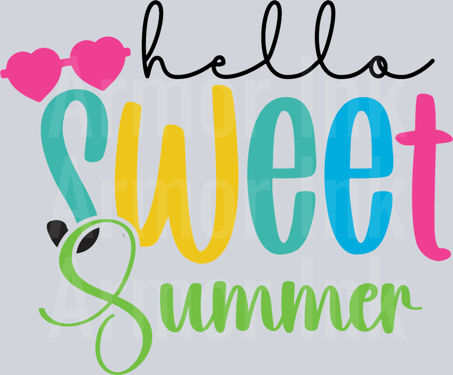 Hello Sweet Summer DTF transfer
