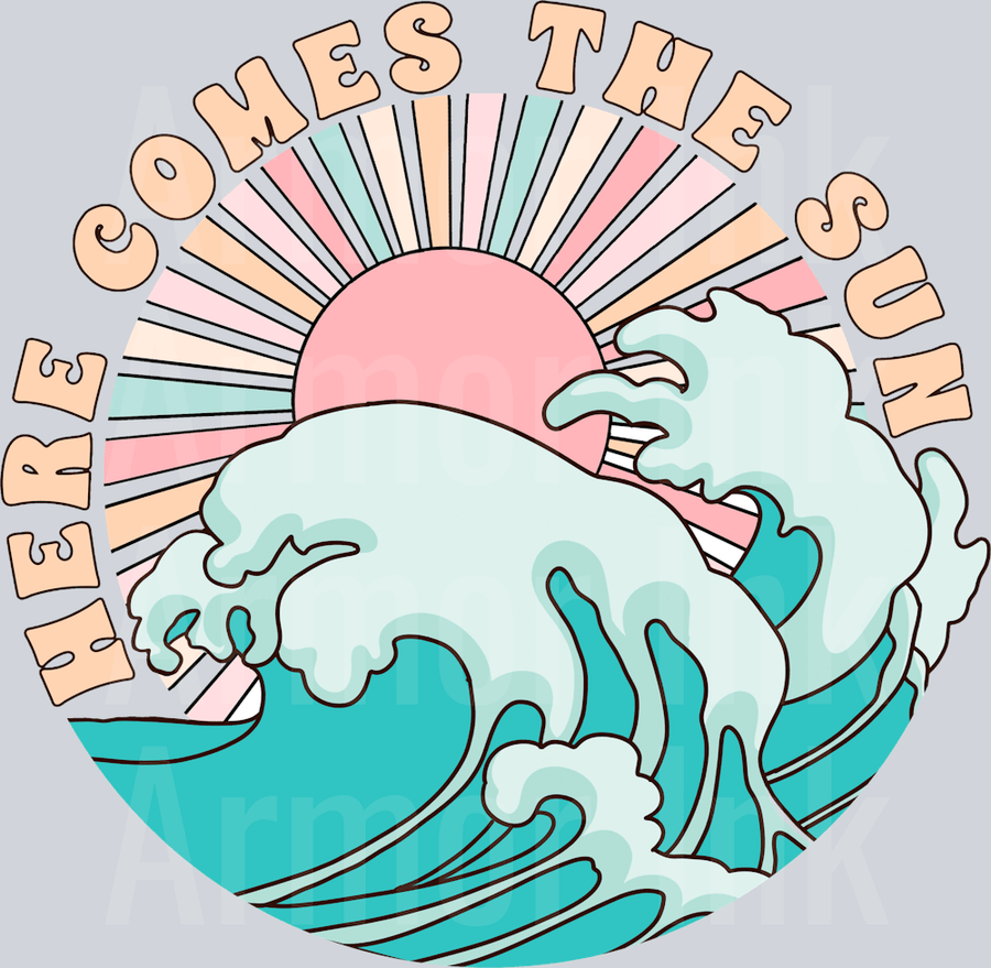 Here Comes The Sun DTF transfer