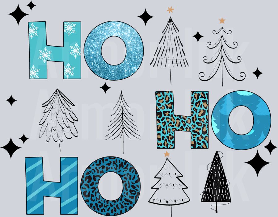 Ho Ho Ho DTF transfer