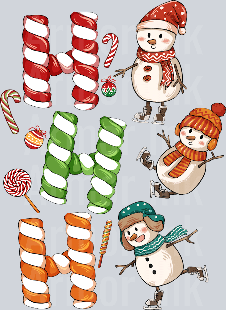 Ho Ho Ho DTF transfer