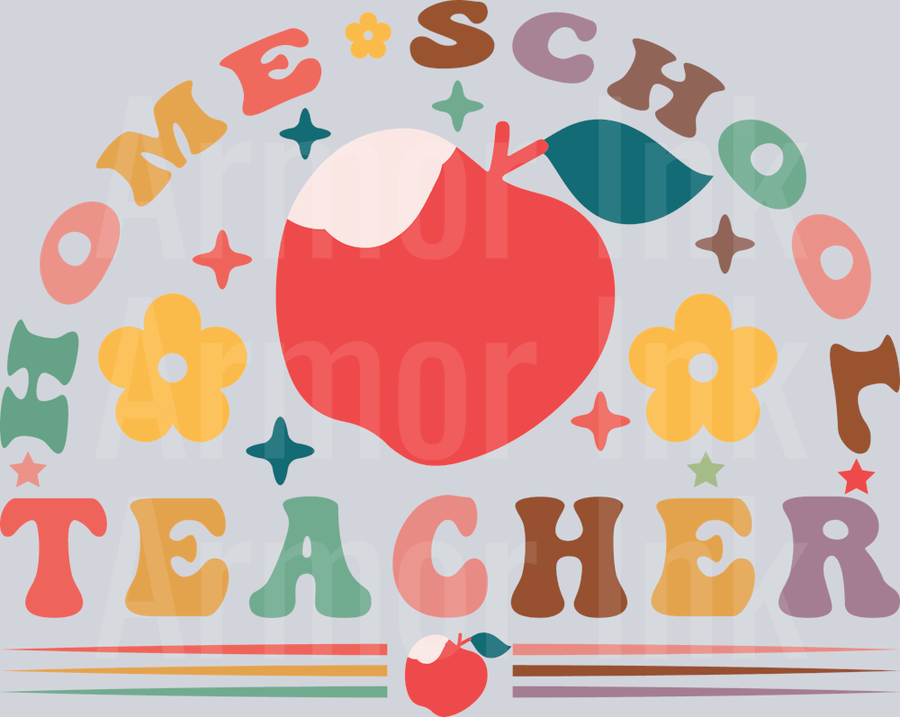 Homeschool Teacher DTF transfer