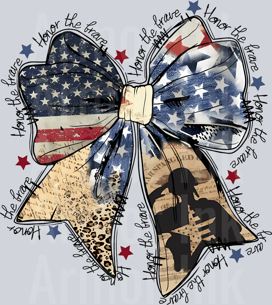 Honor The Brave DTF transfer