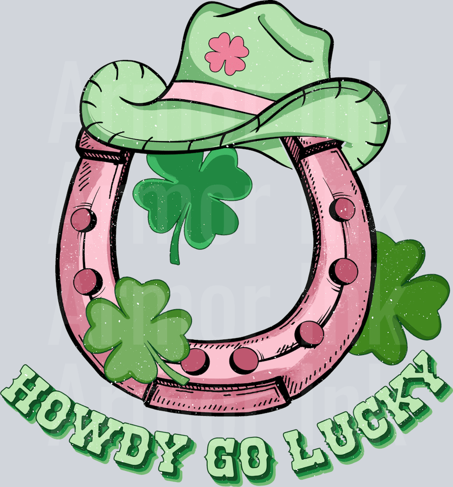 Howdy Go Lucky DTF transfer