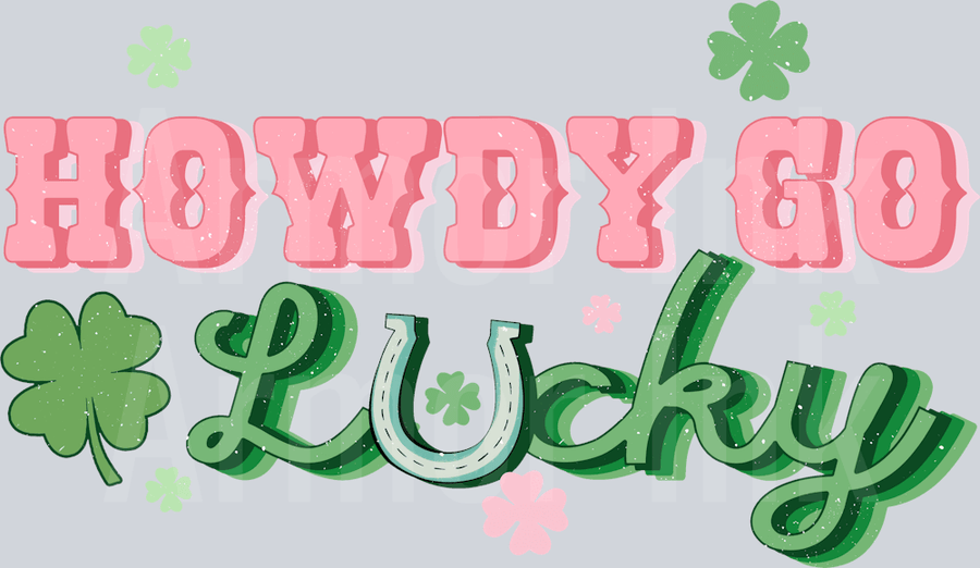 Howdy Go Lucky DTF transfer