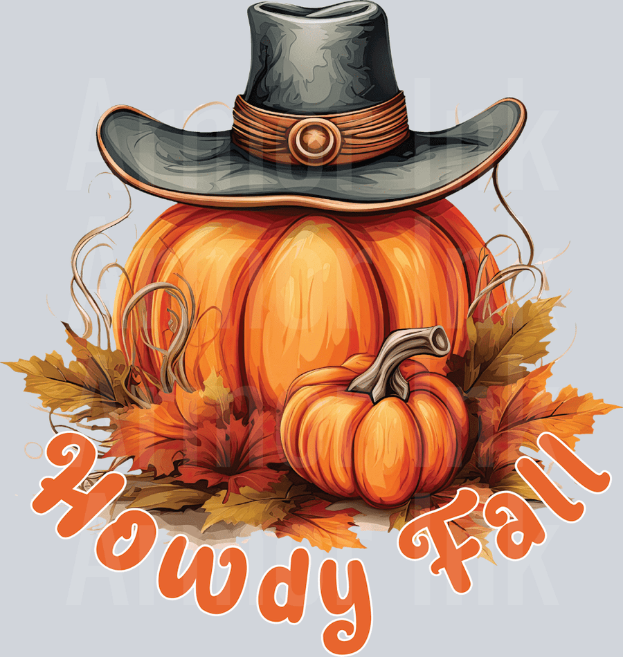 Howdy Pumpkin DTF transfer