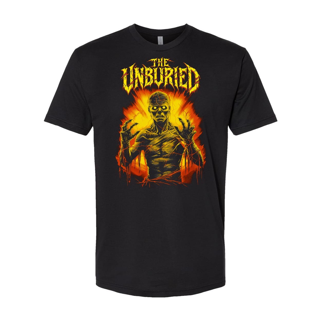 The Unburied Halloween Shirt, Mummy Horror Graphic Tee, Classic Monster T-Shirt, Unisex Black Tee