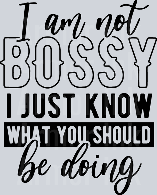 I Am Not Bossy I Just Know What You Should Be Doing