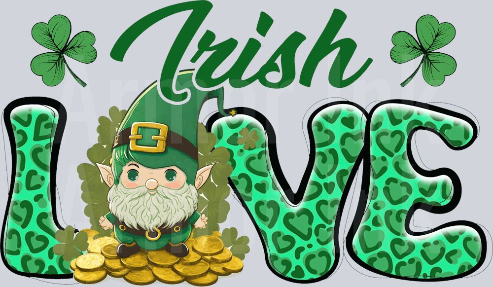 Irish Love DTF transfer