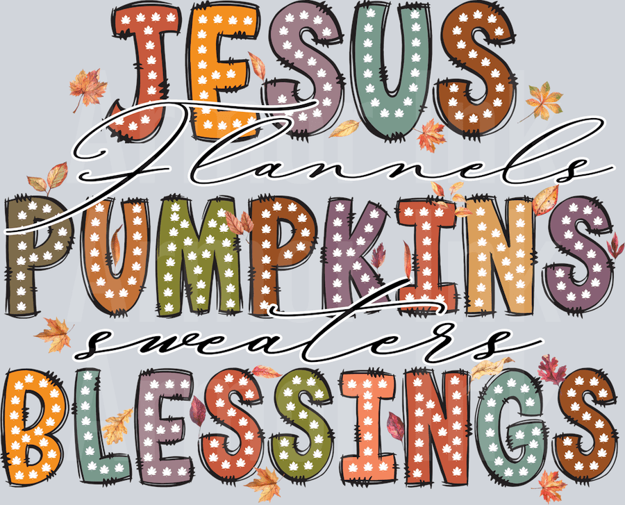 Jesus Fall DTF transfer