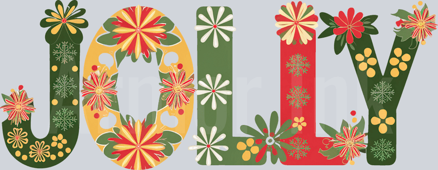 Jolly Floral DTF transfer