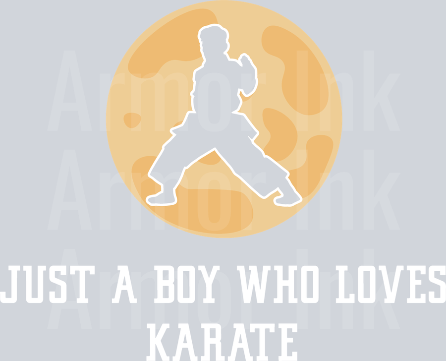 Just A Boy Who Loves Karate DTF transfer