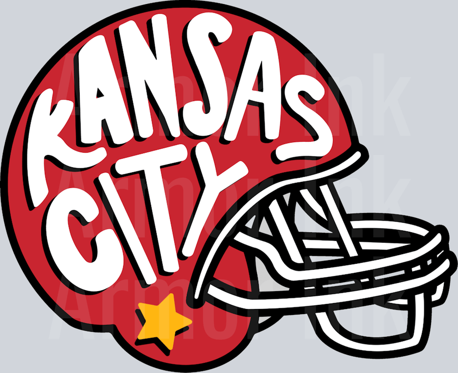 Kansas City Helmet DTF transfer