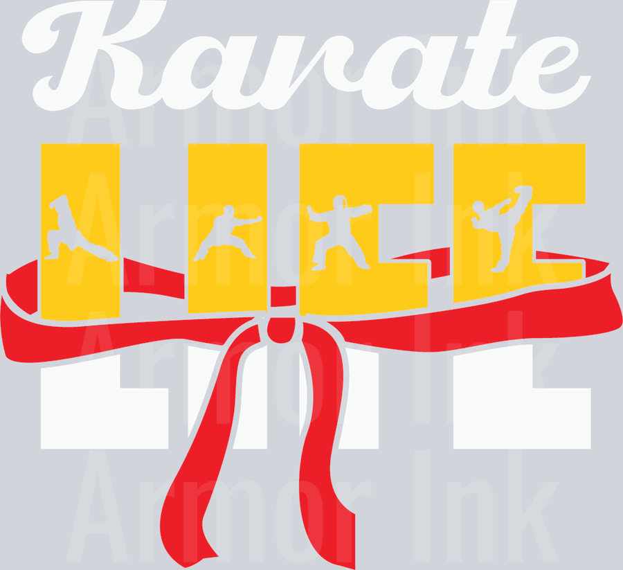 Karate Life DTF transfer