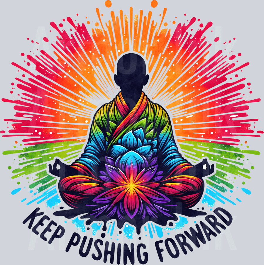 Keep Pushing Forward DTF transfer