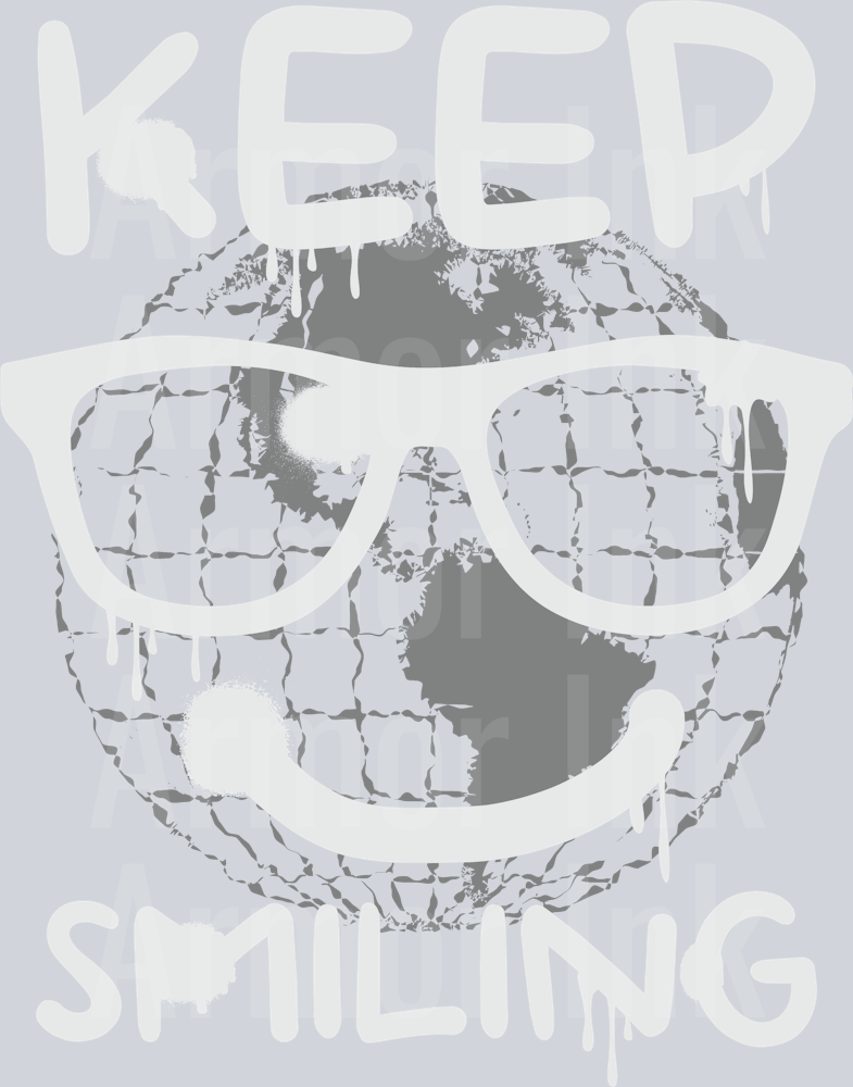 Keep Smiling DTF transfer