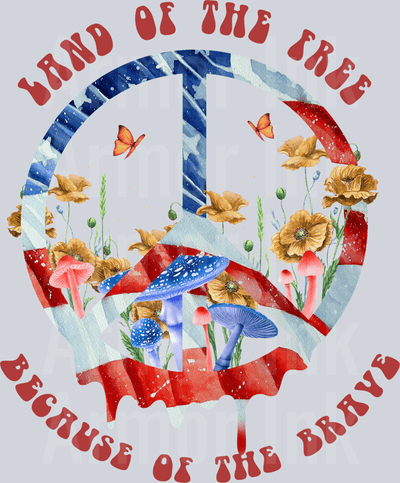 Land Of The Free Because Of The Brave DTF transfer