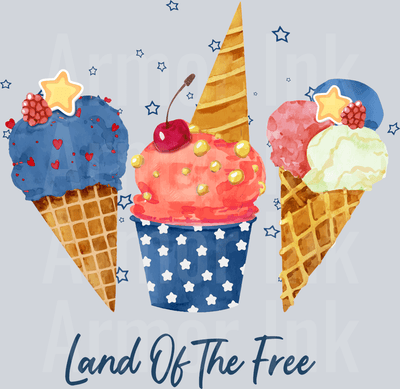 Land Of The Free Snacks DTF transfer