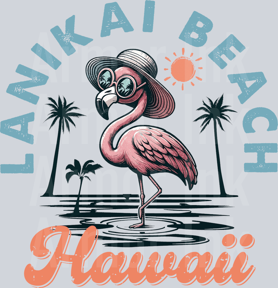 Lanikai Beach Hawaii DTF transfer