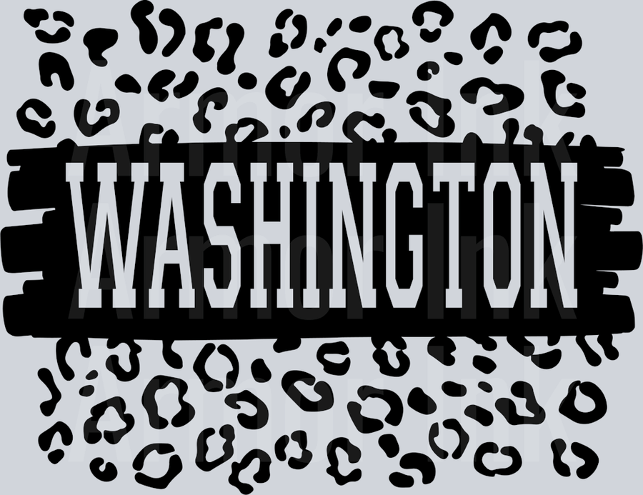 Leopard Washington DTF transfer