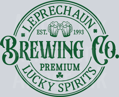 Leprechaun Brewing Co DTF transfer