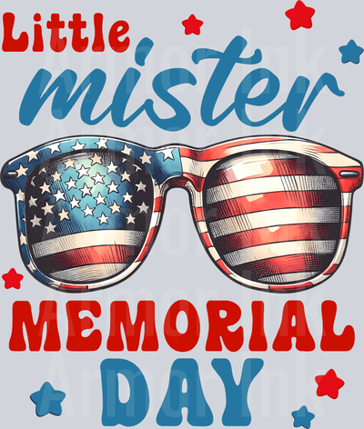 Little Mister Memorial Day DTF transfer