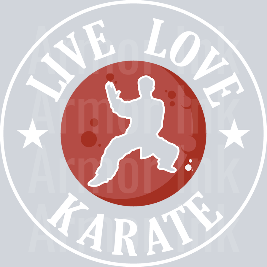 Live Love Karate DTF transfer