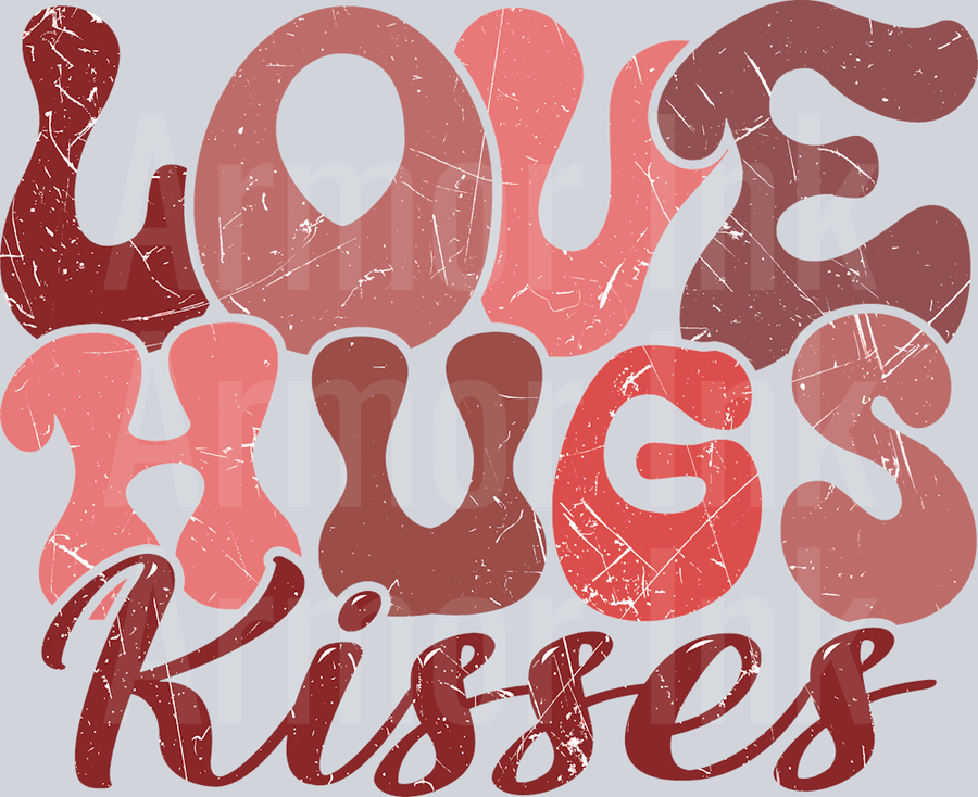 Love Hugs Kisses DTF transfer
