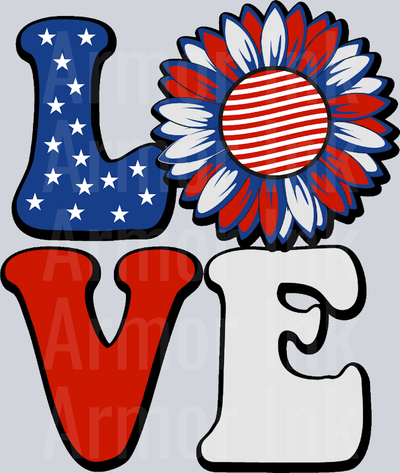 Love Patriotic DTF transfer