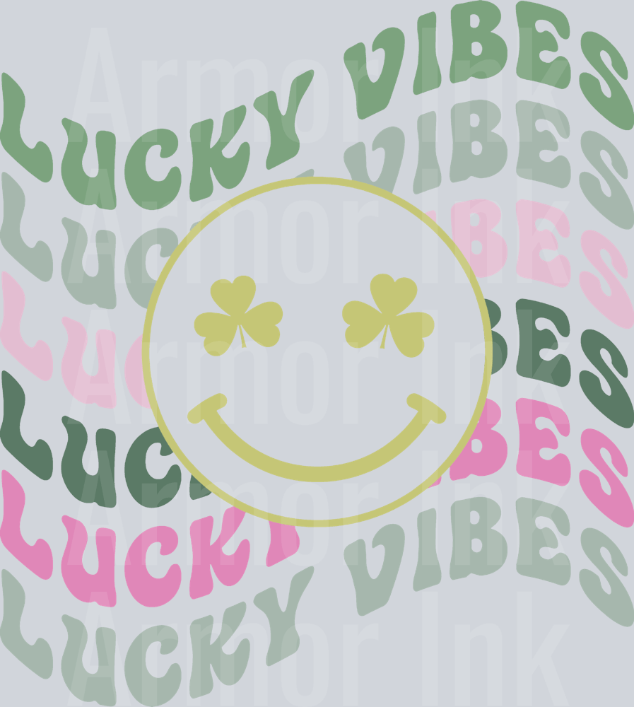 Lucky Vibes DTF transfer