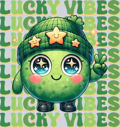 Lucky Vibes DTF transfer