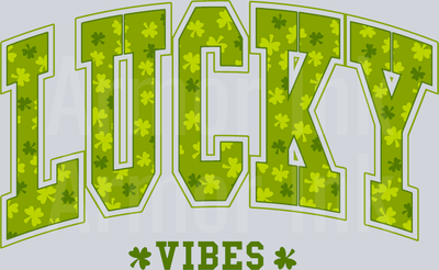 LUCKY VIBES DTF transfer