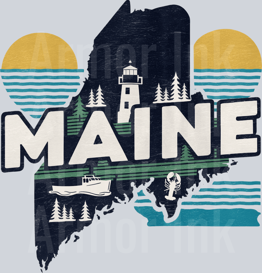 Maine DTF transfer