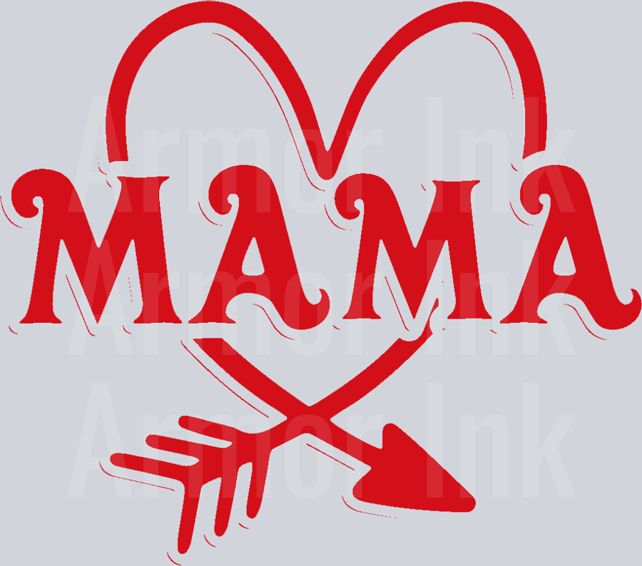 Mama Arrow Heart DTF transfer