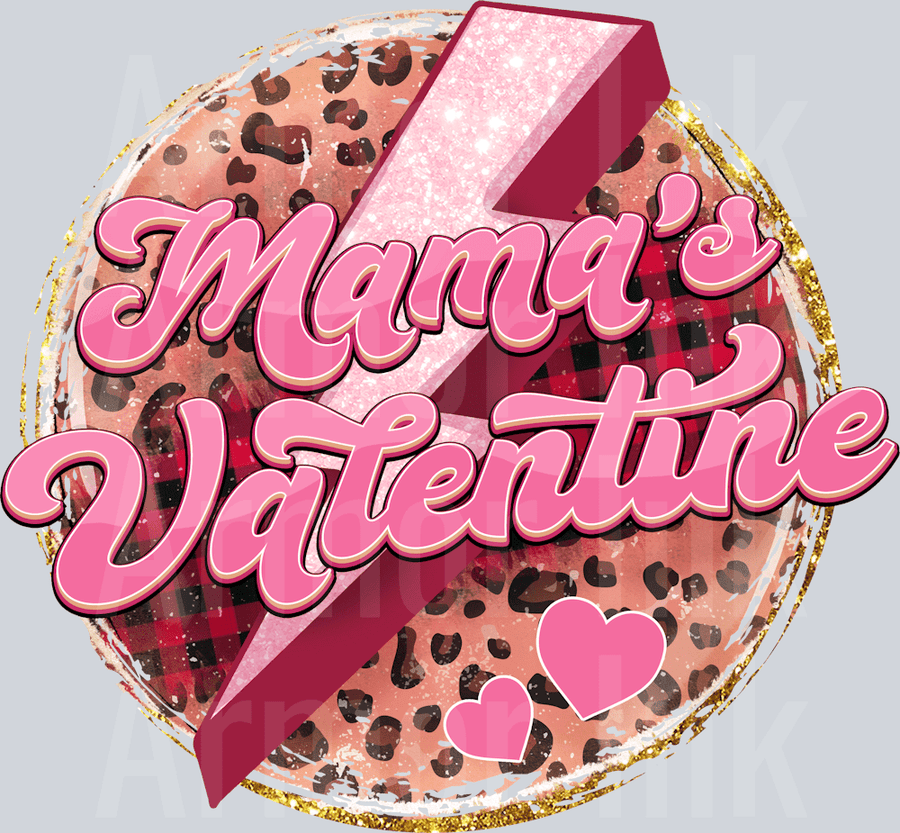 Mama's Valentine DTF transfer