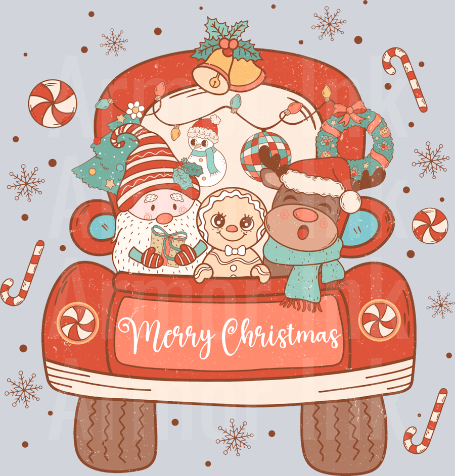 Merry Christmas DTF transfer