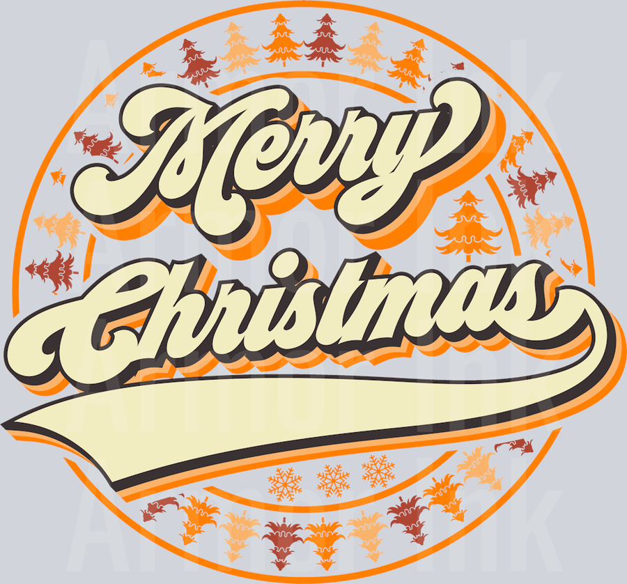 Merry Christmas DTF transfer