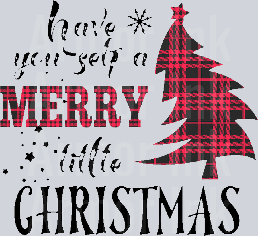 Merry Christmas DTF transfer