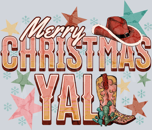 Merry Christmas Yall Cowgirl