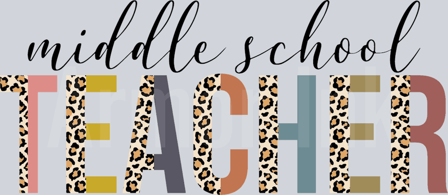 Middle School Teacher DTF transfer