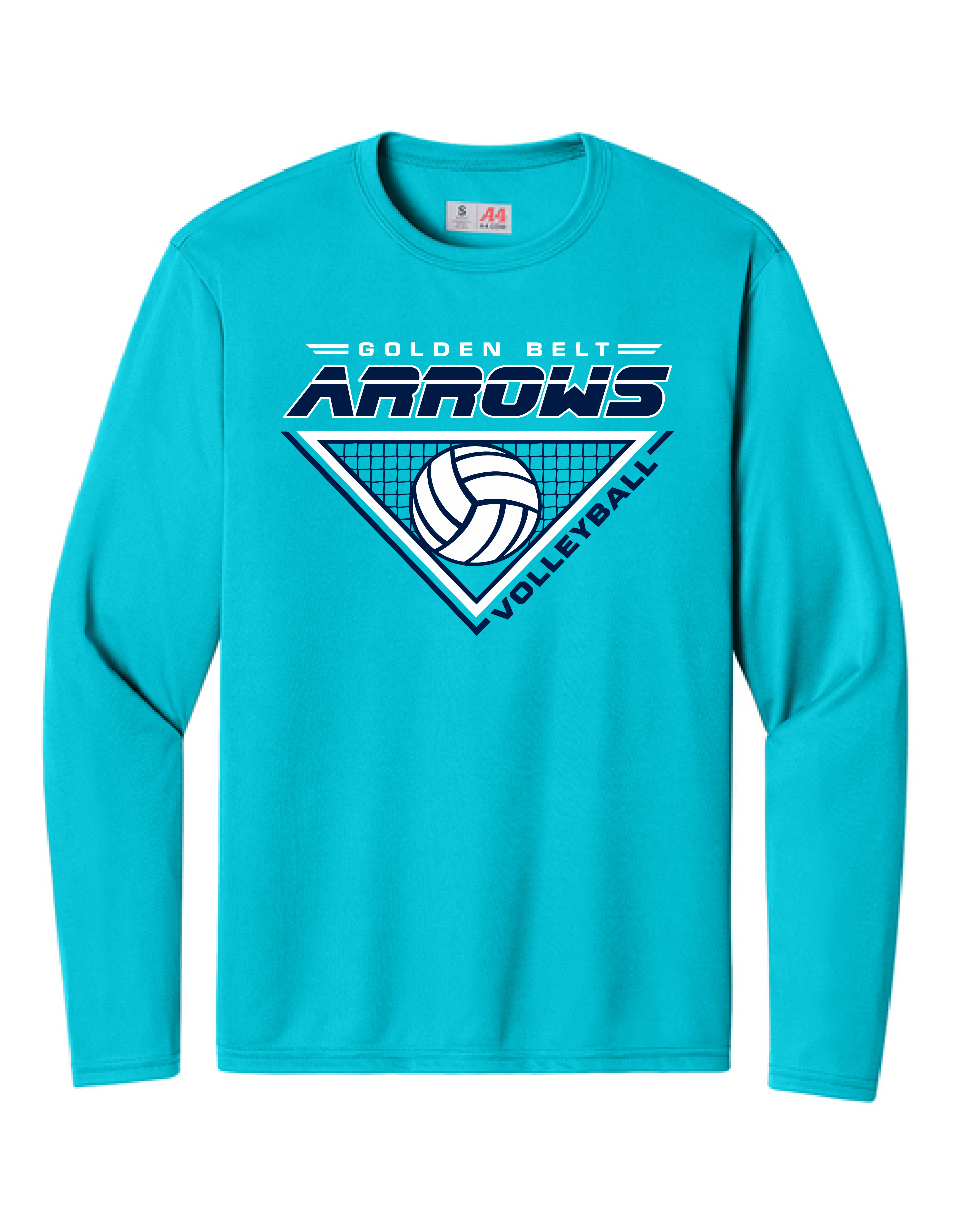 ARROWS VOLLEYBALL WARM UP - A4 Performance Long Sleeve - GBHE