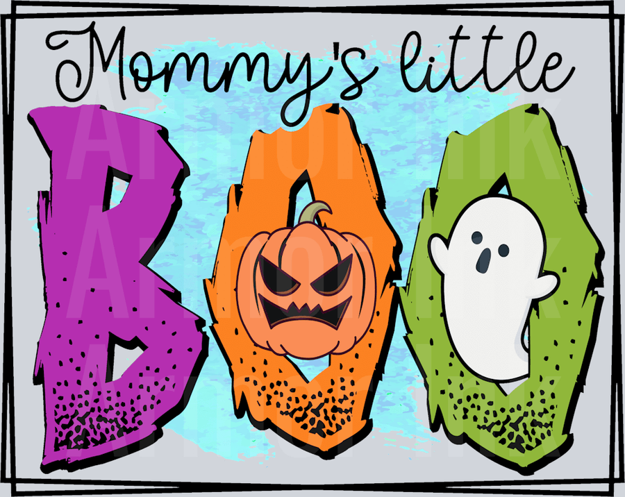 Mommys Litlle Boo DTF transfer
