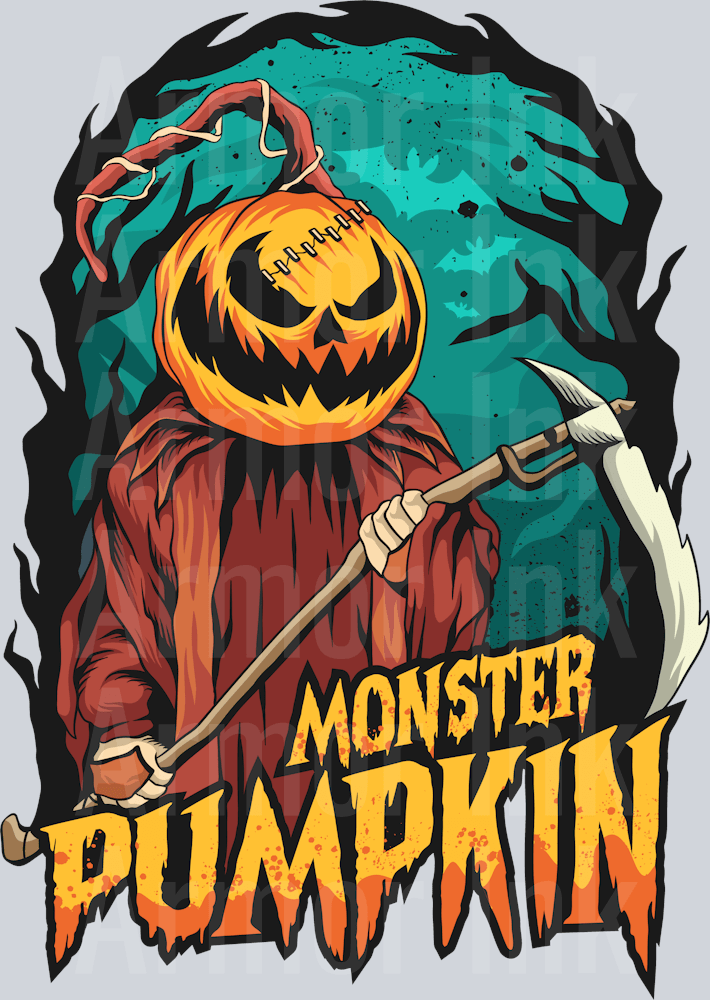 Monster Pumpkin DTF transfer
