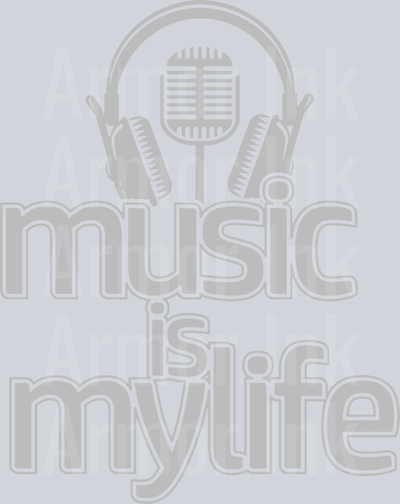 Music Is My Life DTF transfer