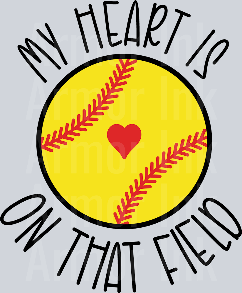 My Heart Is On That FIeld DTF transfer