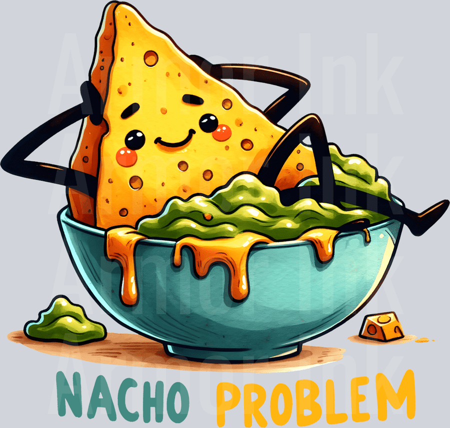 Nacho Problem DTF transfer
