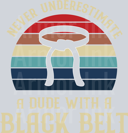 Never Underestimate A Dude With A Black Belt