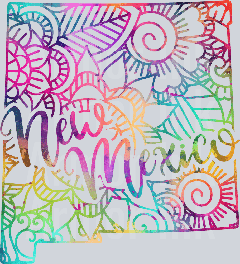 New Mexico Abstract Colorsplash